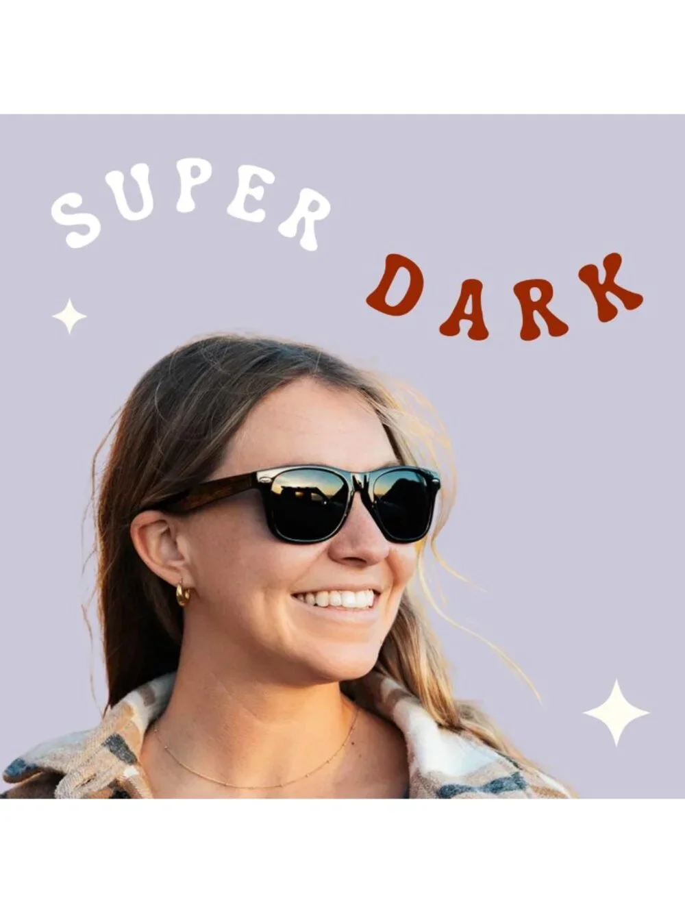 80s Vintage Retro Inspired Super Dark Black Sunglasses with UV Protection
